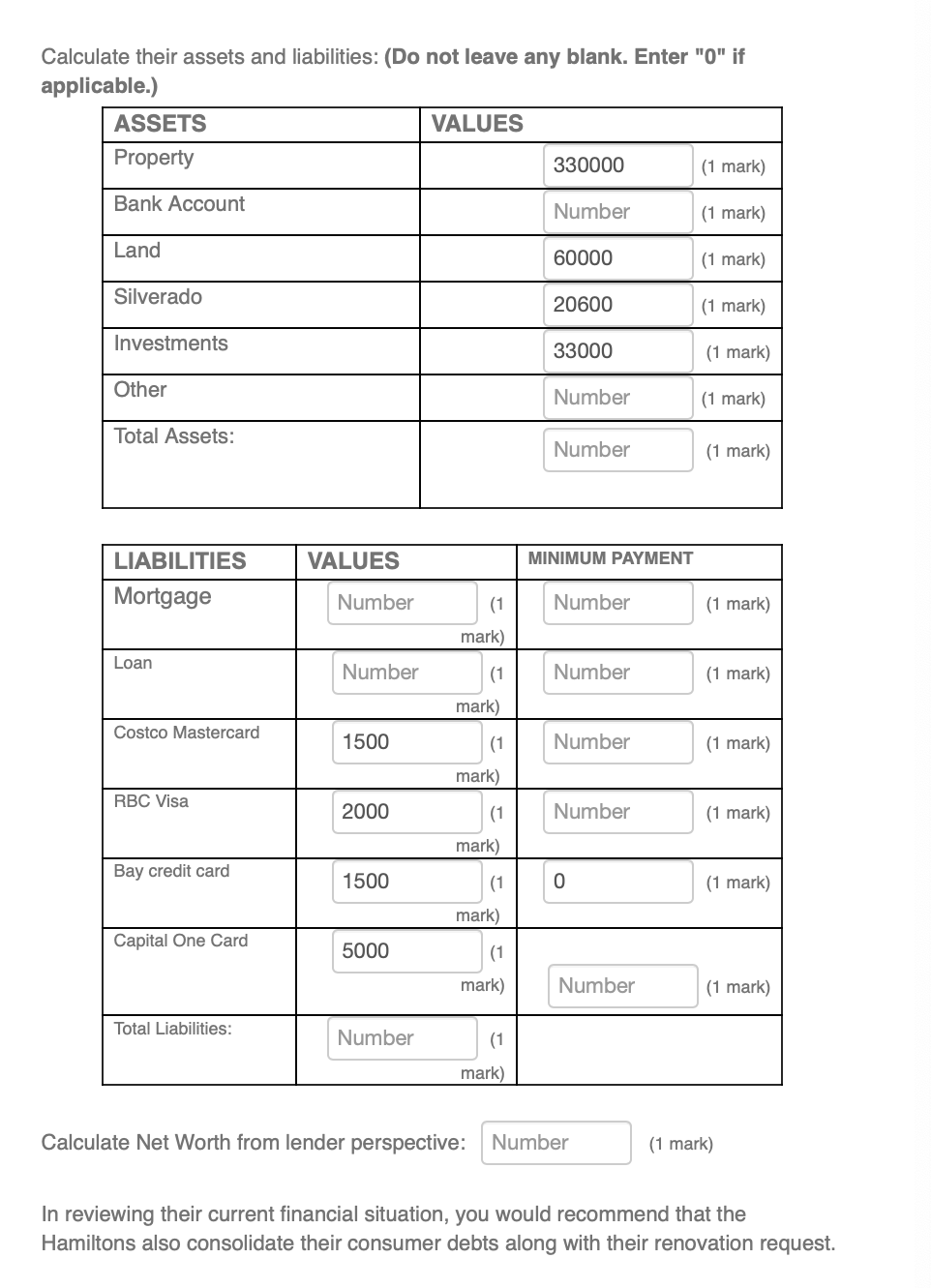 to two decimal points. Note there are questions that require you to