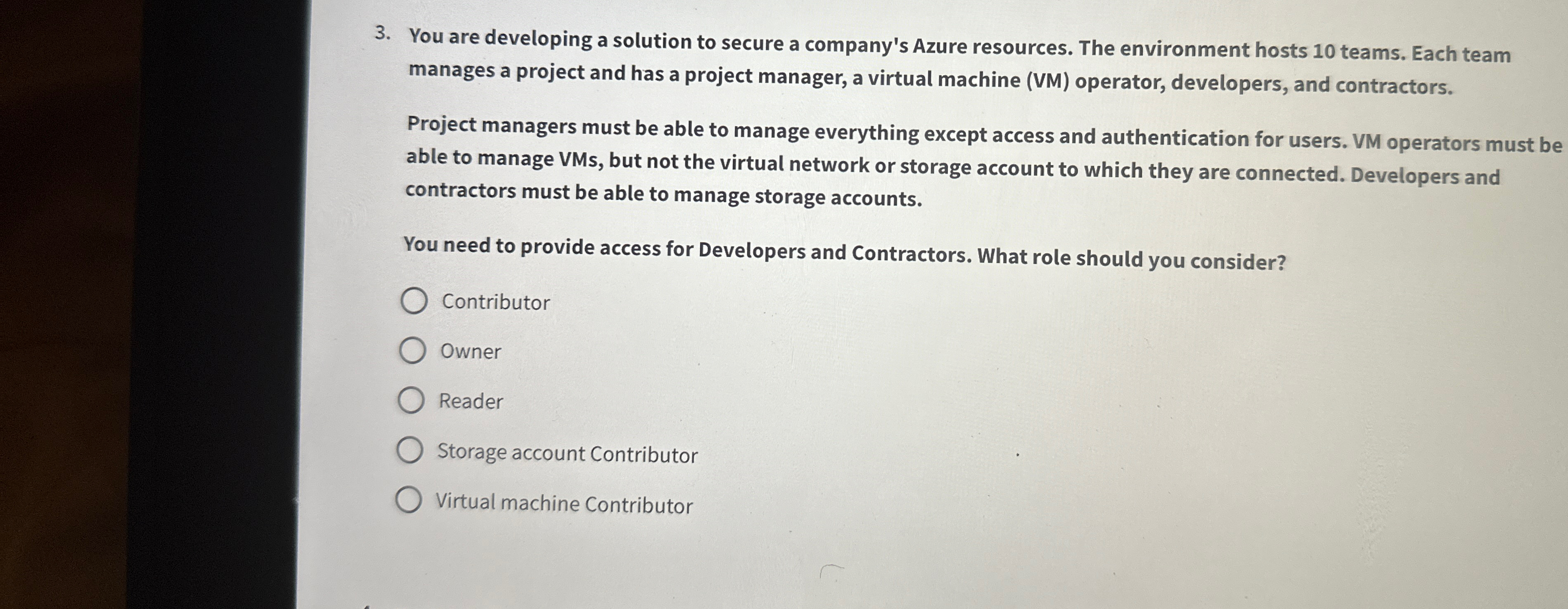  You are developing a solution to secure a company's Azure resources.