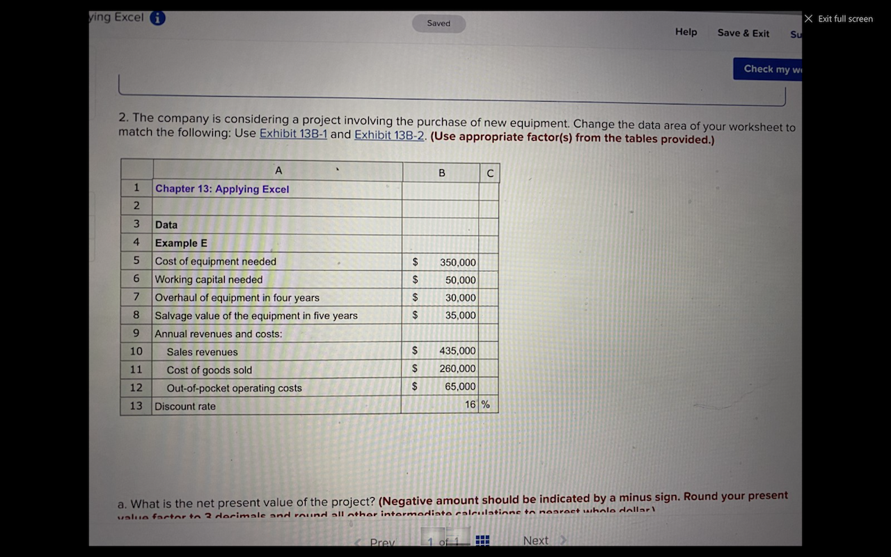 Ch.13 Applying Excel managerial accounting. This is my 3rd post on this