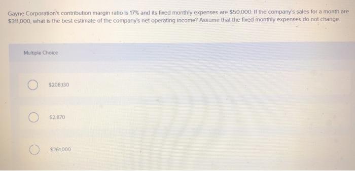 and its fixed monthly expenses are $43,500. Assuming that the fixed monthly