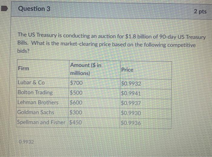 considering #3 is correct, i need help with # 4 & #5.