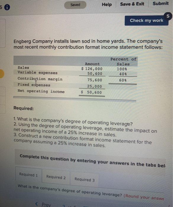  Saved Help Save & Exit Submit A 5 Check my work