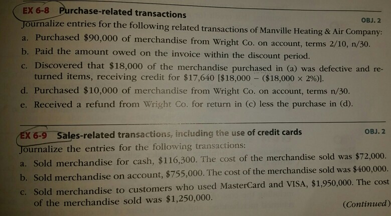 6-1 Determining gross proft During the current year, merchandise is sold for