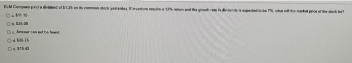 please help will make sure to give thumbs up!! ELM Company paid