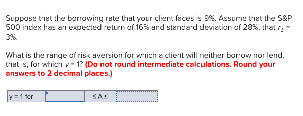 Assume that the S&P 500 index has an expected return of 14%