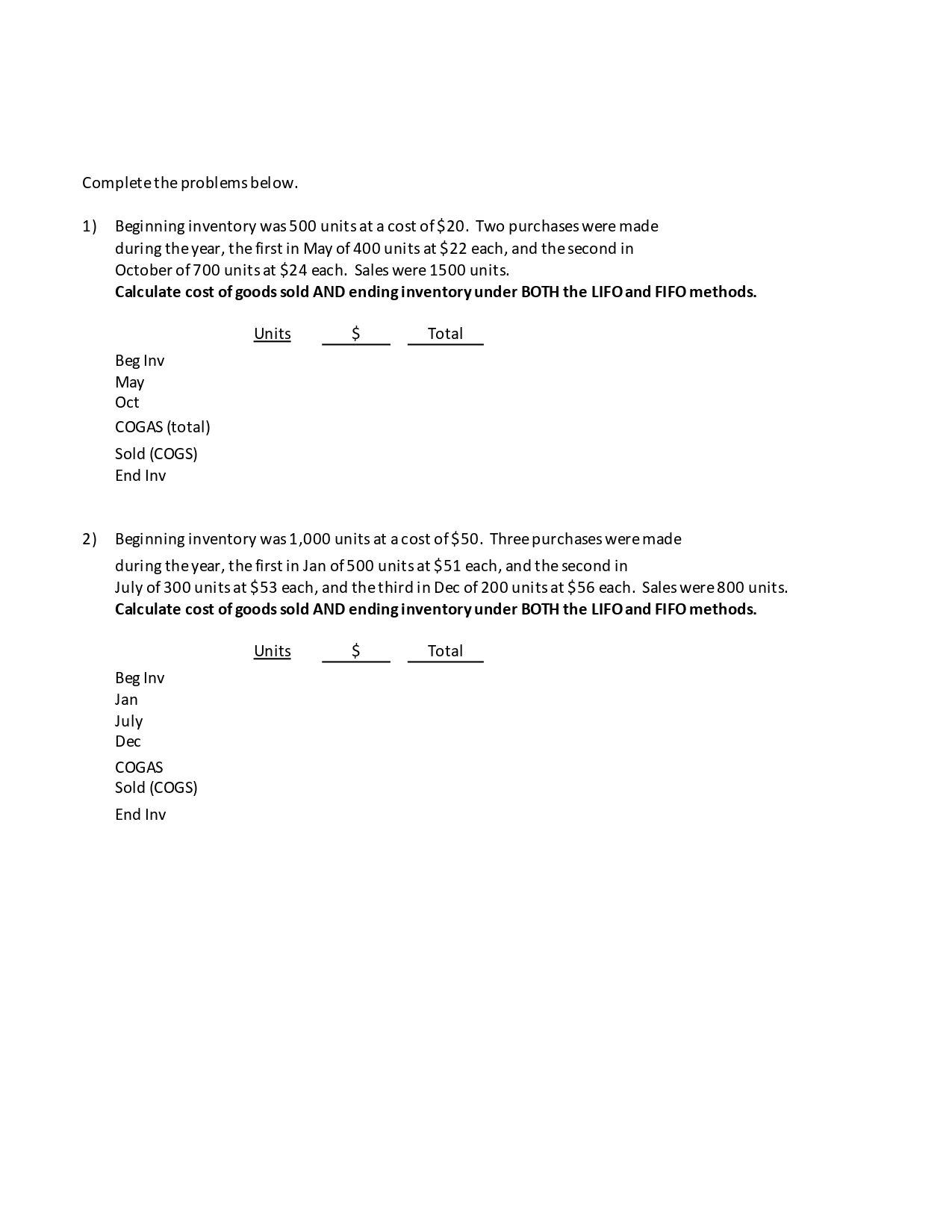  Please solve the two questions in the format shown in the