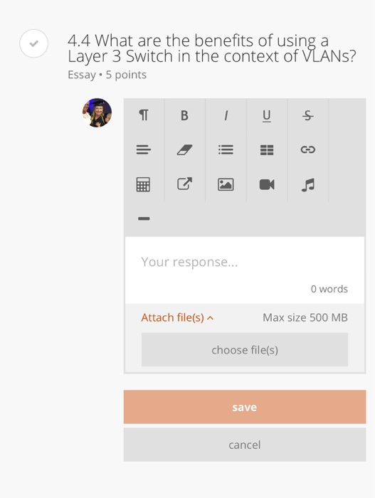 Broadcast Domains O VLANS O Frames Collision Domains 4.3 The two most