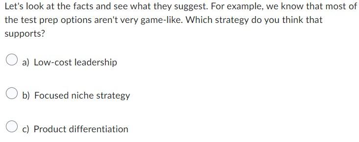  Let's look at the facts and see what they suggest. For