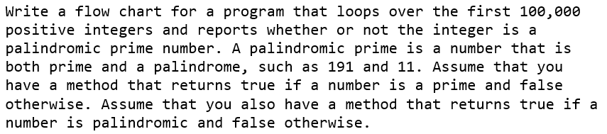 A Flowchart for a java program. Write a flow chart for a