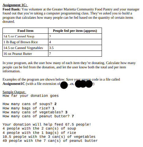  C# only with comments please 