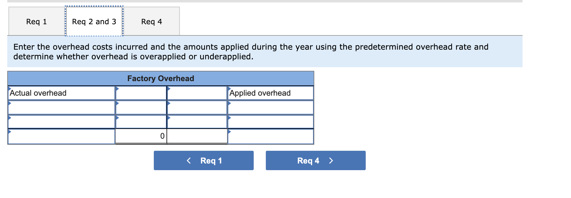 entry to allocate any over- or underapplied overhead to Cost of Goods