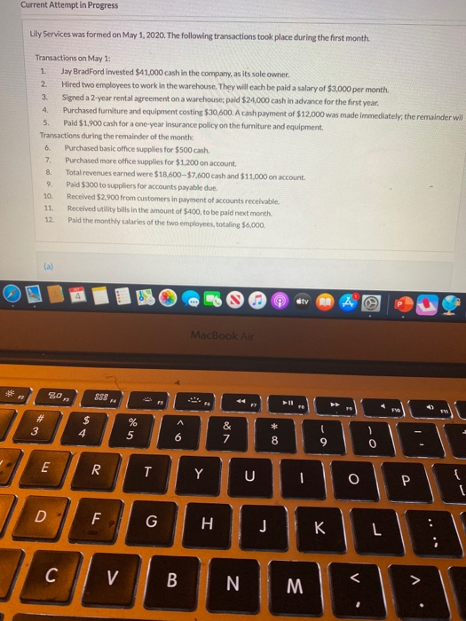  Current Attempt in Progress Lily Services was formed on May 1,