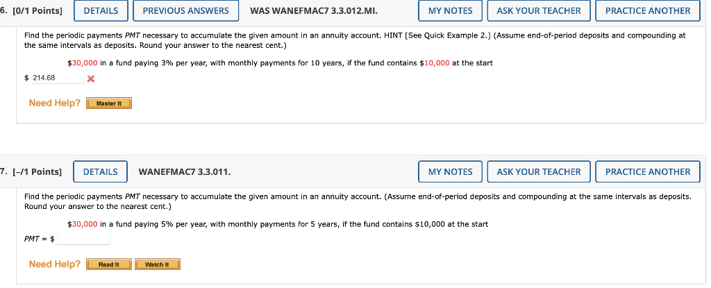 the same intervals as deposits. Round your answer to the nearest