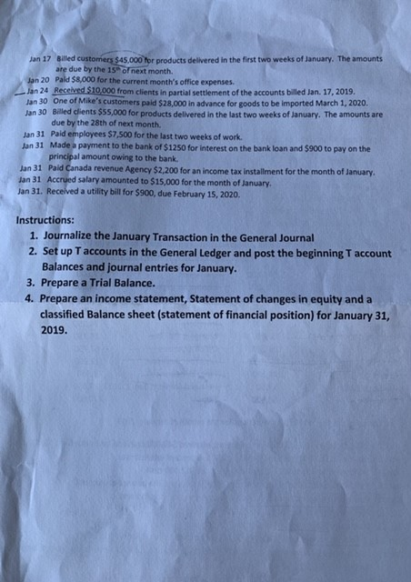 financial statements Assignment is worth one half of a percent (1.5%) -