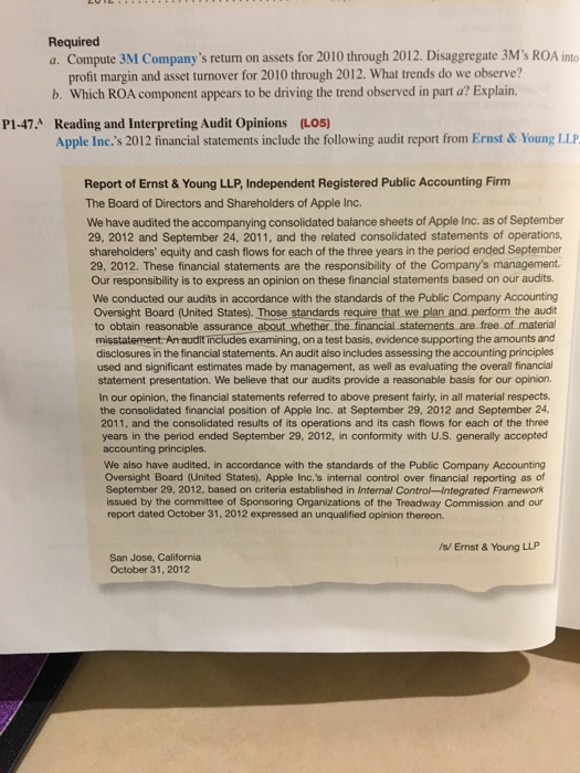  Can somebody help 1-48 & 1-49 please? Required a. Compute 3M