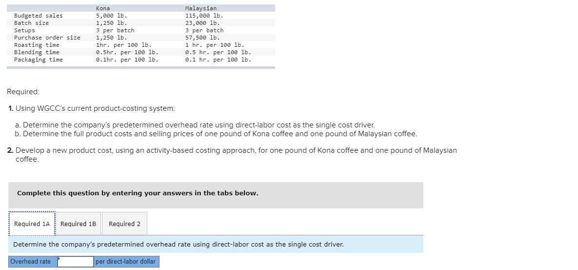 (WGCC) is a distributor and processor of different blends of coffee. The