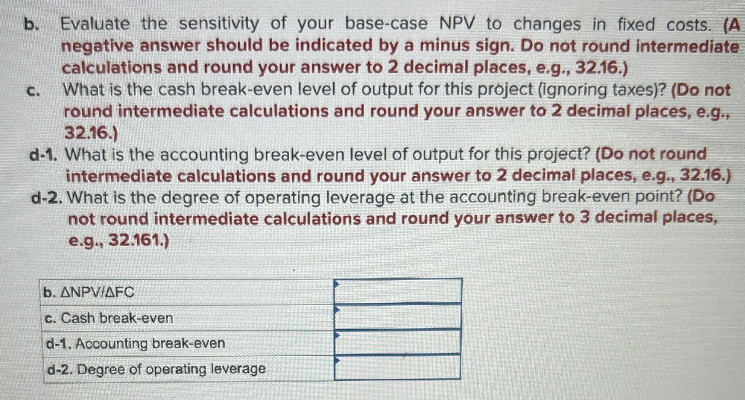 straight-line to zero. Sales are projected at 220 units per year; price