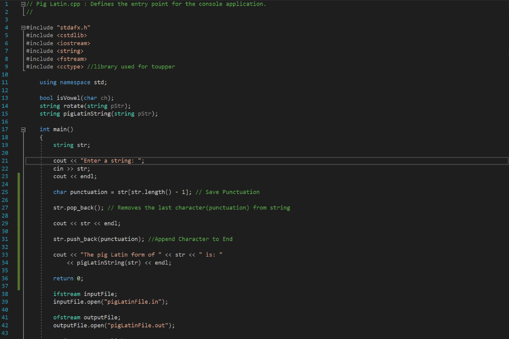 Modify this code so that the uppercase letters and punctuation in English