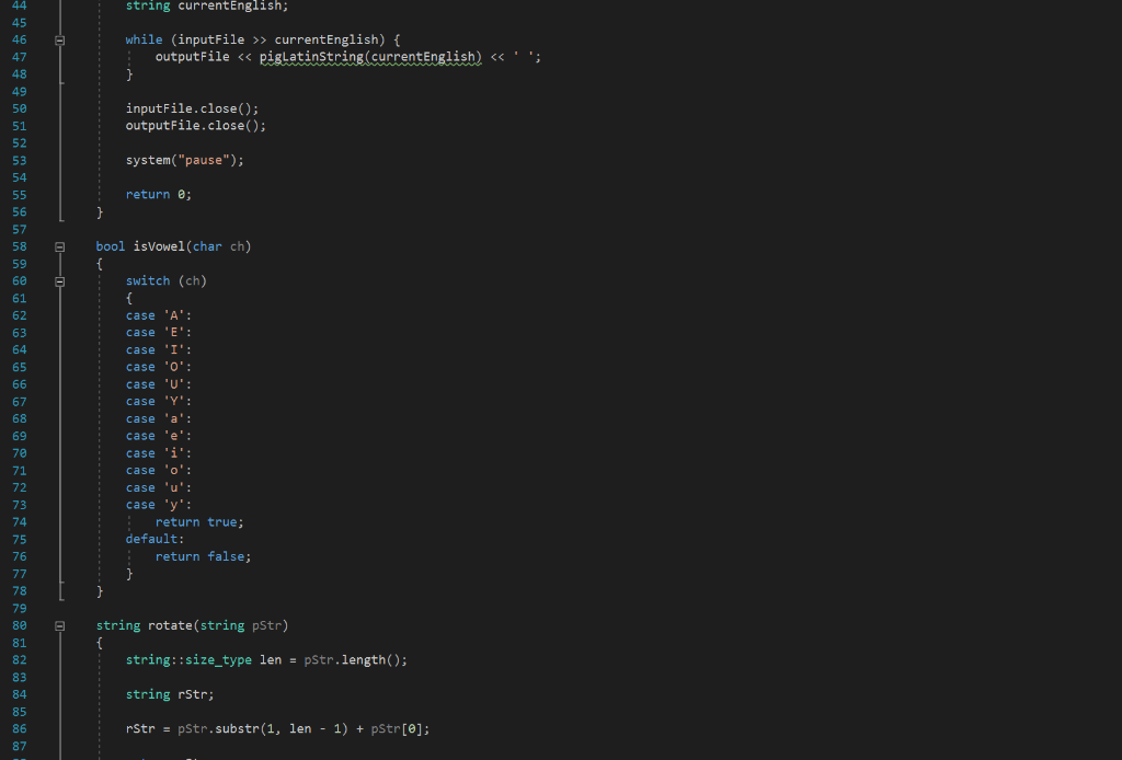 are carried over when the file is converted to Pig Latin. But