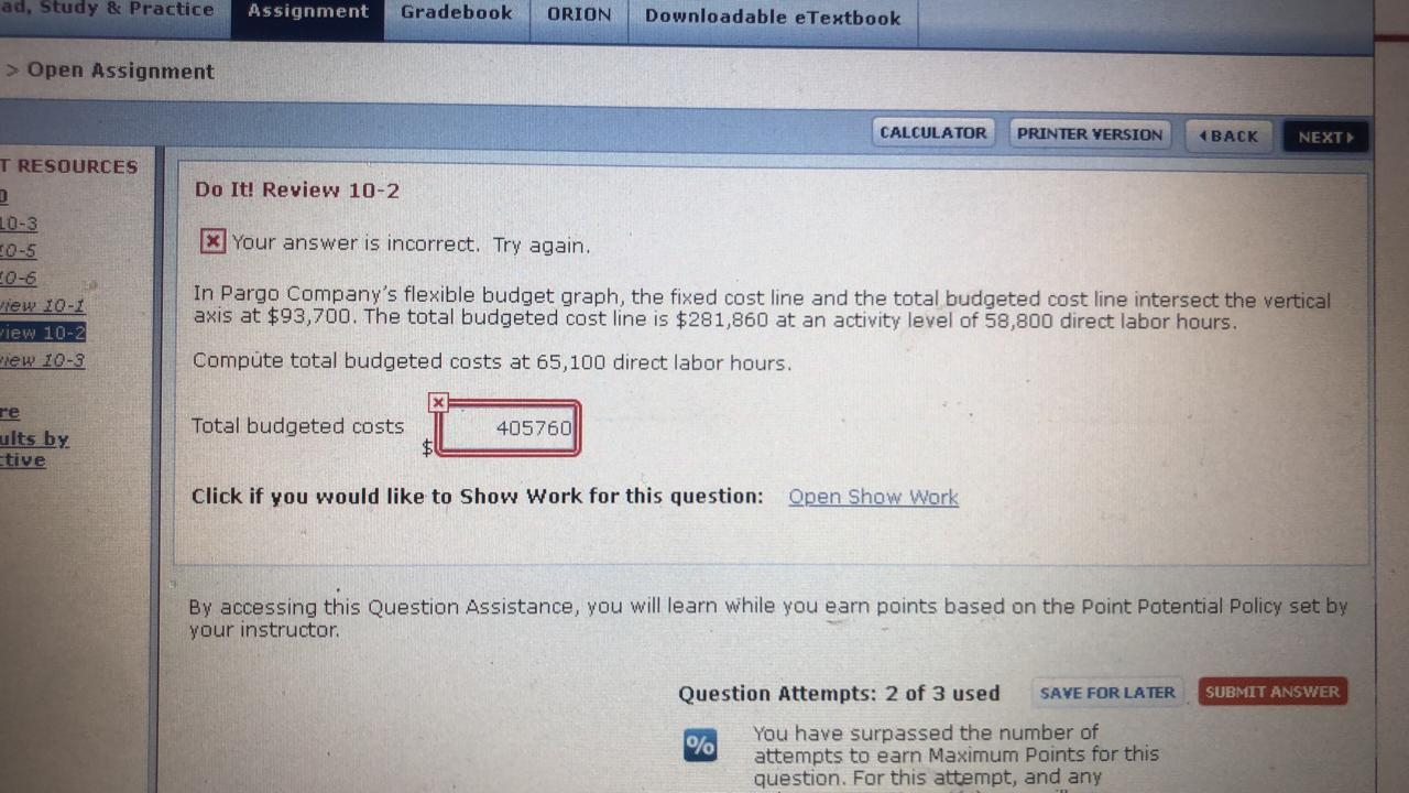 ad, Study & Practice Assignment Gradebook ORION Downloadable e Textbook >