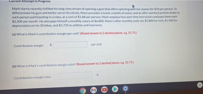  please clear format on each box Current Attempt in Progress Mark