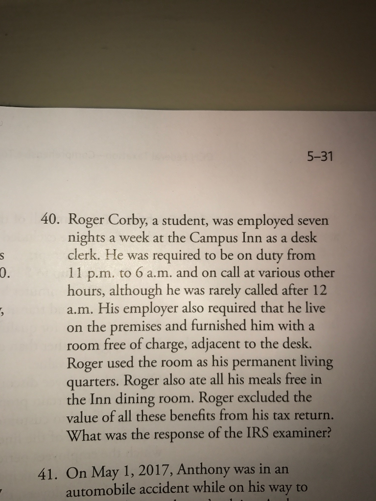 can someone help me with this problem? Roger Corby, a student, was