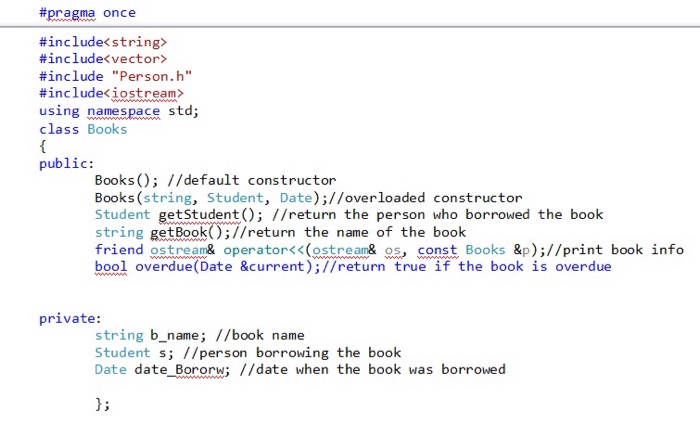 In this assignment, you need to create a class to keep track