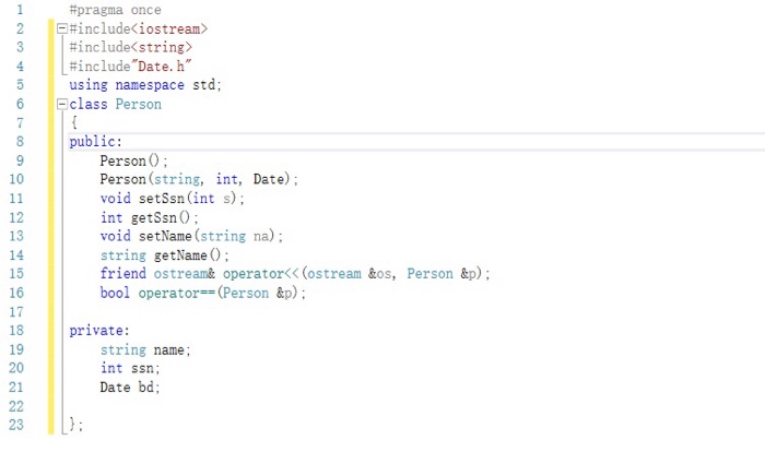below). Use also need to use the Person class and the Student