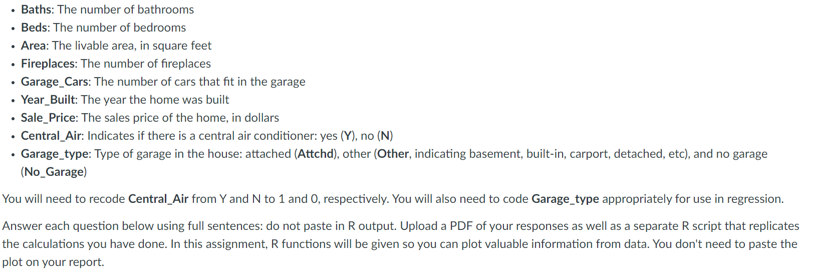 What is the code that I would write into R Studio to
