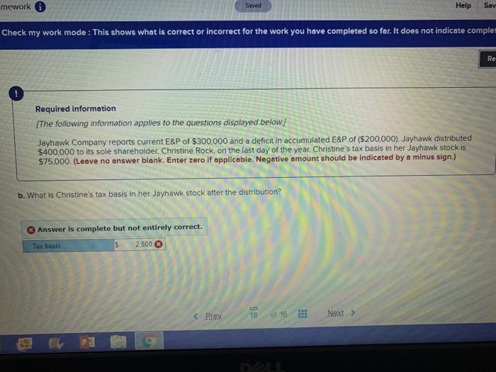  mework Saved Help Say Check my work mode: This shows what