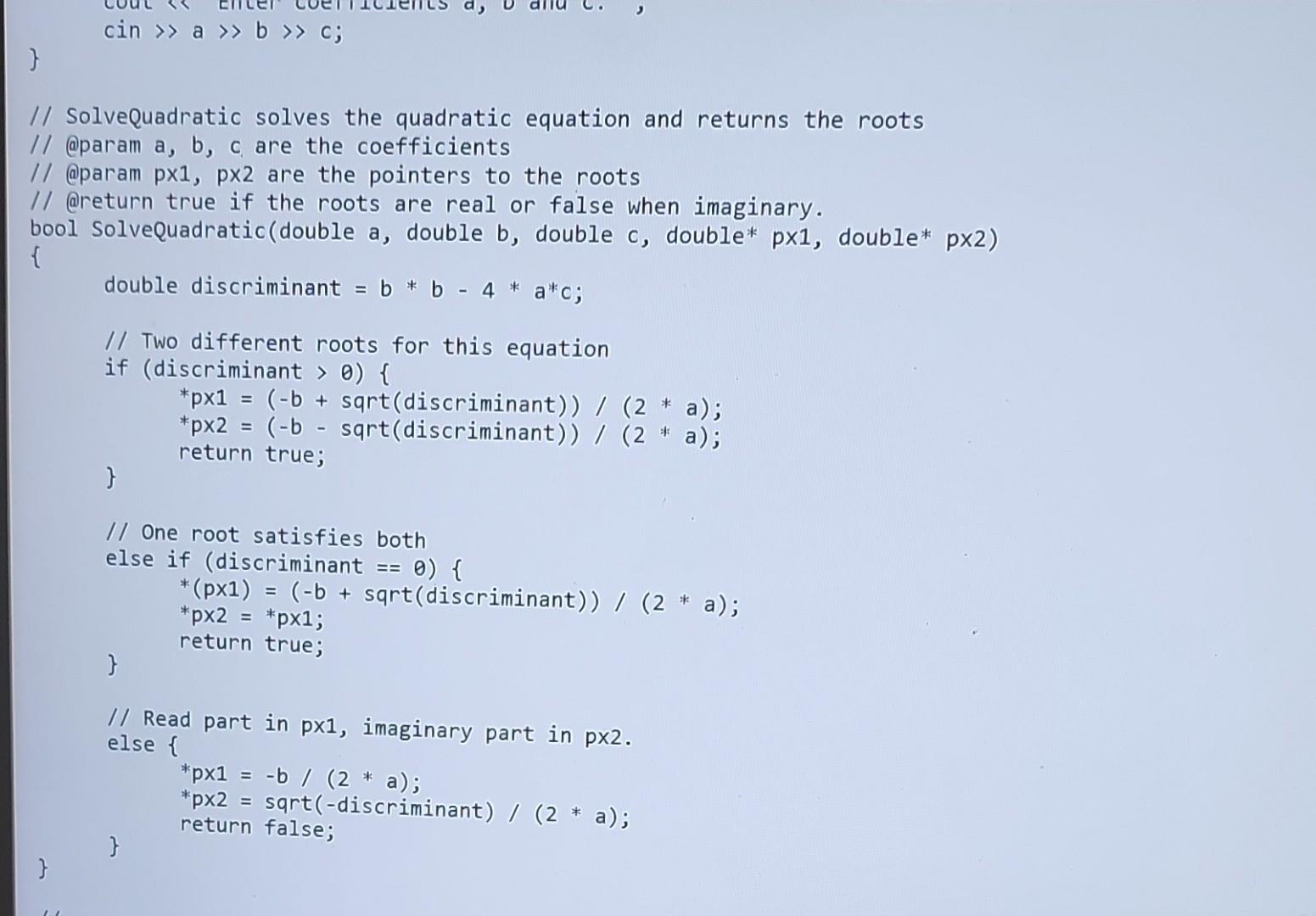 take the starter code and debug it using onlinegdb.com. Fix the problems