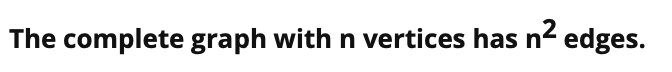 data structure and algorithms true false The complete graph with n vertices