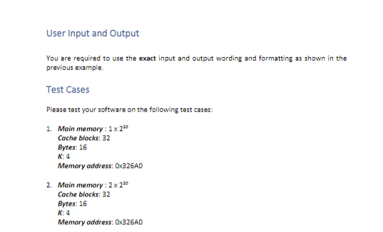blocks as a base-2 value - Bytes in a Cache block as