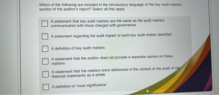 of complete set of general purpose financial statements when the auditor otherwise