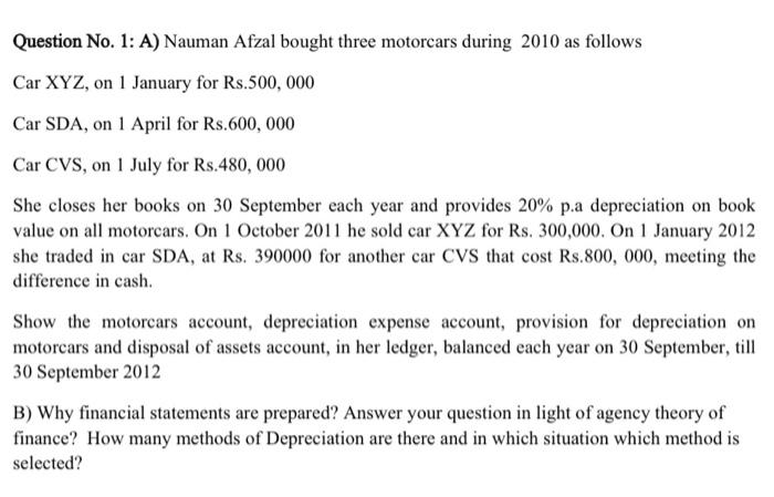 2: The following Trial Balance was extracted for the books of Platinum