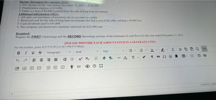 Co.: Assets Dec 31, 2021 Cash $351,000 Notes Receivable 72,000 Supplies &