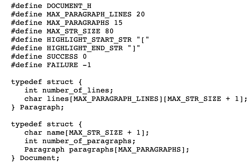 point, iterate through doc->paragraphs[x].lines[y] and use strstr() to test if each line