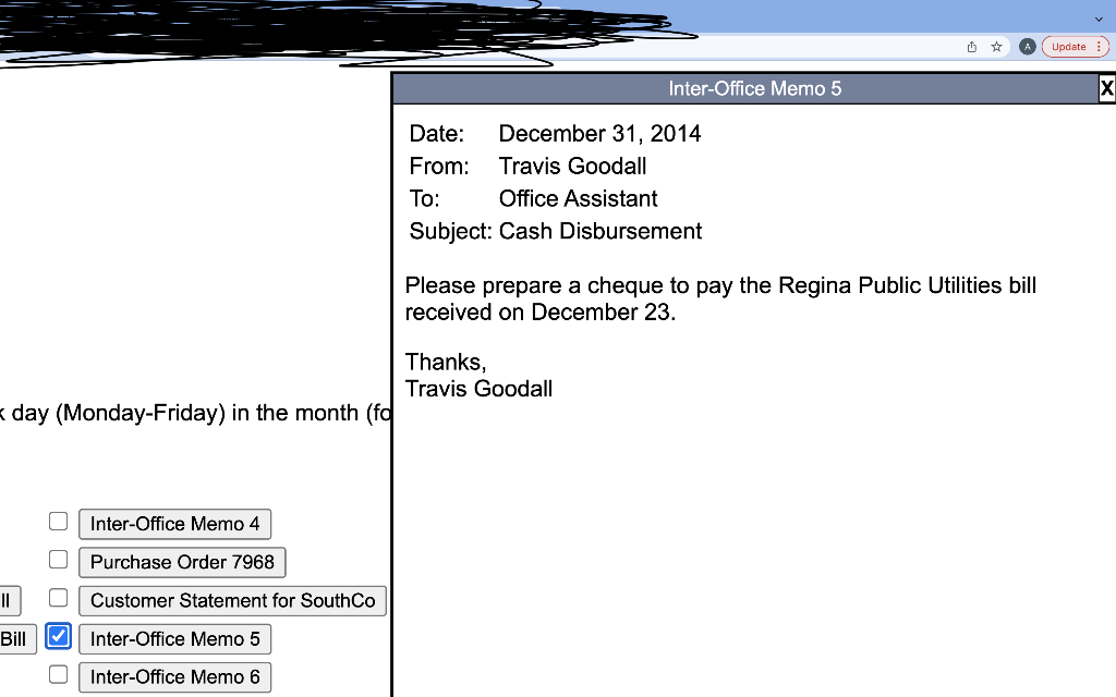 entering the transactions in the journal. Dates must be entered in the