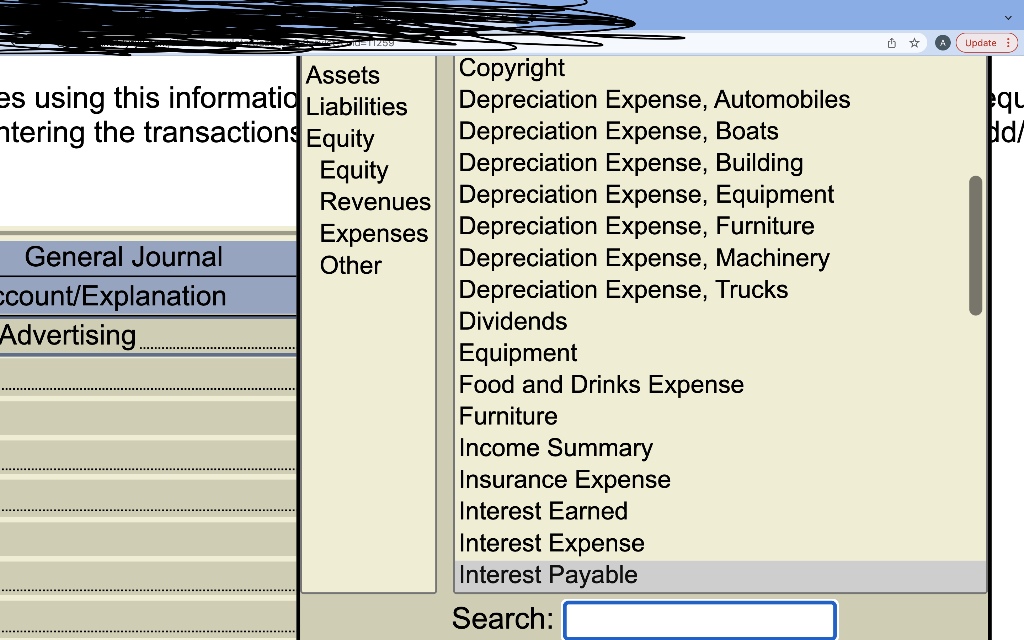 Date Date 1/Dec 1/Dec General Journal Account/Explanation Page Gj1 F Debit Credit