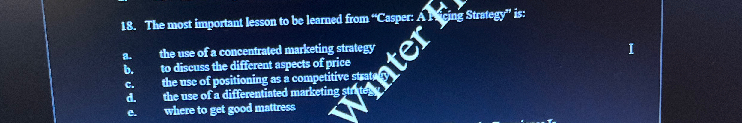  The most important lesson to be learned from "Casper: A ..