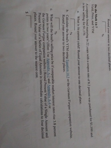 Round your answer to two decimal places % Do the Math