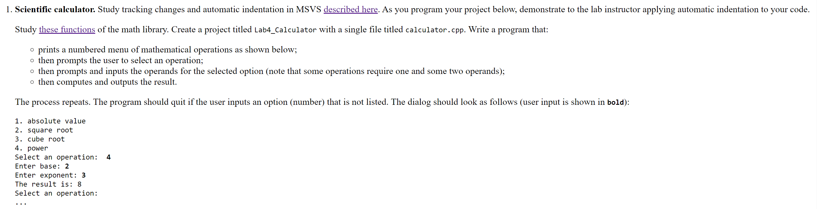 I need the c++ code for this. Study these functions of the