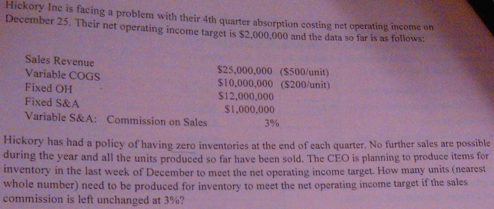 *PLEASE ONLY ATTEMPT IF YOU KNOW COST ACCOUNTING* *Answer: 3,333 PLEASE SHOW
