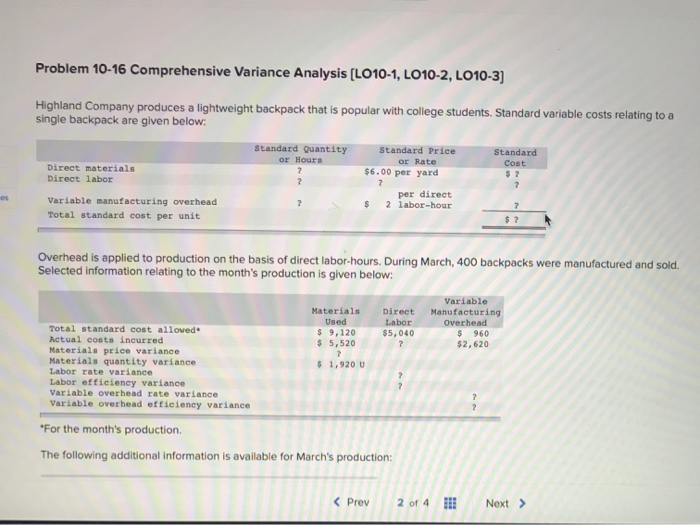  please solve this 8 requirement for me, thanks! Problem 10-16 Comprehensive