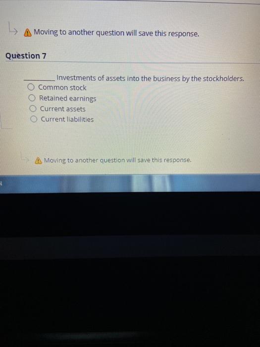 another question will save this response. Question 3 Please find the current