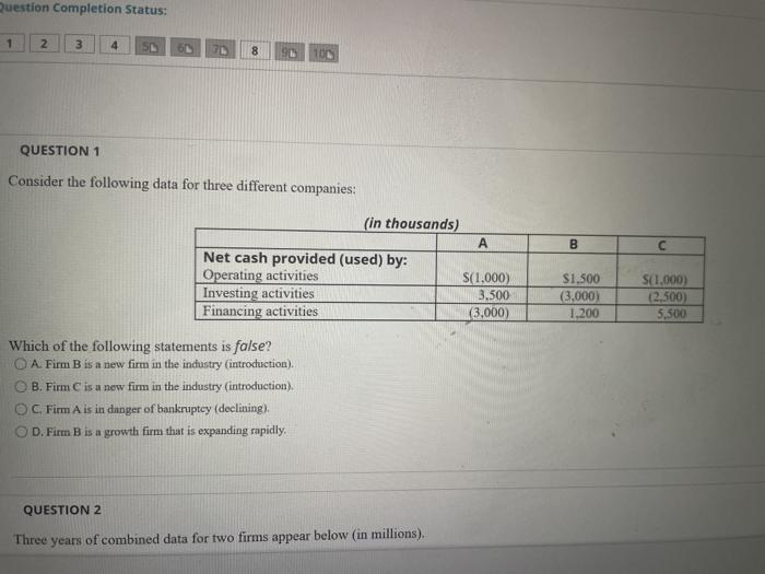the following statements is false? O A Fim Bow im in the