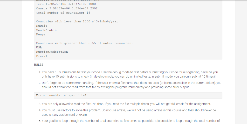 note: NOTE You should not be adding any library functions to the