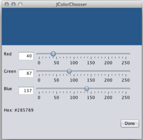 Modify your program so that it displays labels for each of the