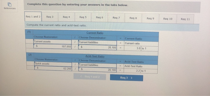 financial statements of Cabot Corporation follow. (All sales were on credit, selected