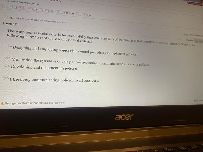 1 Which of the following is not one of the basic principles